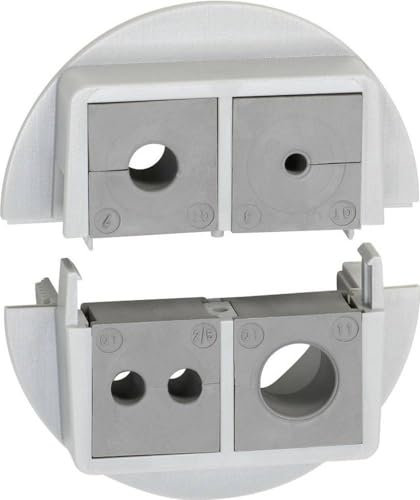 Icotek QVT 50/4 Kabeldurchführung teilbar Polycarbonat Grau 1 St.