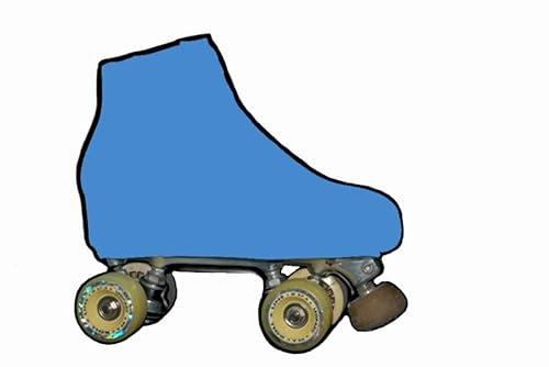 SILVYE - Fundas Cubre Patines para Patinaje ARTÍSTICO Gama Azul (Talla M, Turquesa)