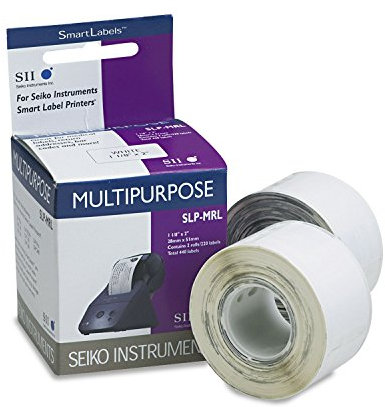 SLPMRL SEIKO THERMO ETIKETTEN (2) 2x220Etiketten 28mmx51mm weiss 6 Packk