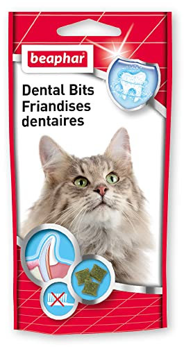 BEAPHAR – Dents Saines, friandises dentaires à la Chlorophylle pour Chat – Procure Une haleine fraîche – À Usage Quotidien – Délicieuses friandises Quotidiennes – Sachet refermable – 35g