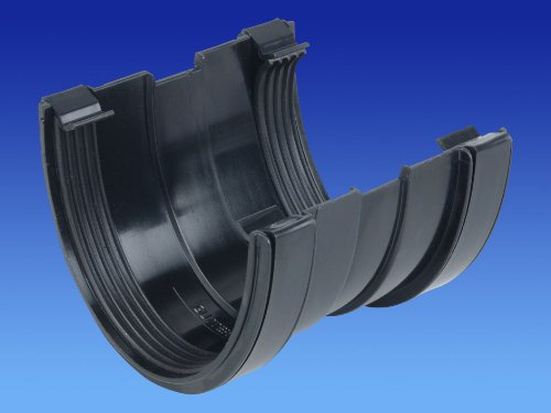 Tiptop Home OSMA BLACK 113mm Gutter Union for DeepLine 4.5:2.5 System 9T909b…