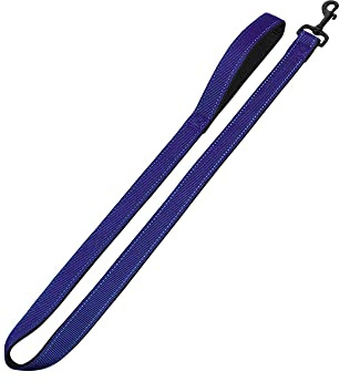 Nobby Leine Classic Reflect Soft, blau/schwarz L: 120 cm, B: 15 mm, 1 Stück