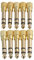 BQLZR Gold Plated 1/8 3.5mm Female to 6.5mm 1/4 Male Headphone Stereo Audio Adapter Plug Pack of 10