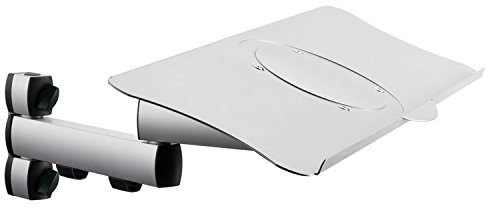 Novus Dahle 967+0119+001 Monitorhalter, Metall, Silber-schwarz, 73,1 x 64 x 3 cm