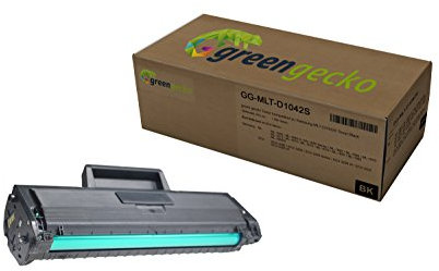green gecko Toner ersetzt Samsung MLT-D1042S, D1042S, 1042S - 1.500 Seiten - für Samsung ML-1660, ML-1665, ML-1672, ML-1674, ML-1678, ML-1860, SCX-3000, SCX-3200, SCX-3205 – schwarz, neuster Chip!