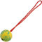 Sprenger Hundespielzeug Ball extrem robust I Gummiball mit Seil I Zerrspielzeug oder Wurfspielzeug mit Schnur, robuster Ball für Hunde, Ø 60mm