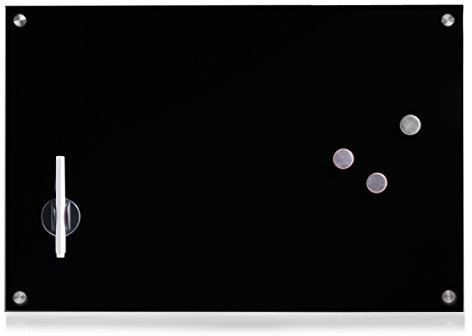 Zeller 11661 Memoboard, Glas, schwarz