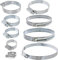 SPARES2GO Worm Drive Screw Steel Pipe Clip Clamp Medium Large 140-160mm (Pack of 2)
