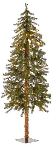 National Tree 5-Foot Hickory Cedar Tree with Clear Lights (CED7-50LO-S)