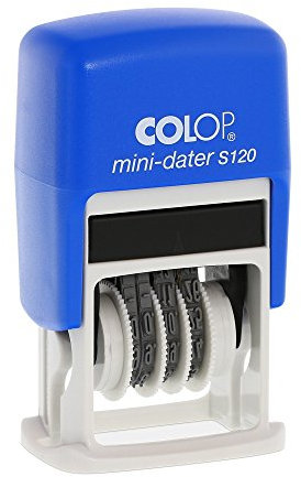 Colop Mini-Dater S 120/SD (SH 4 mm - 12x4 mm) Farbe Blau