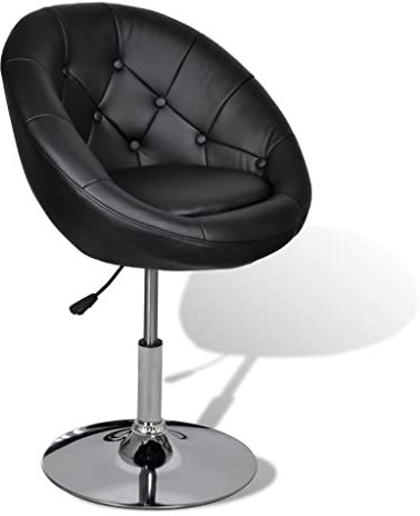 vidaXL Barhocker Chesterfield Lounge Sessel Bar Stuhl Drehsessel Hocker Barstühle schwarz