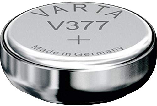 VARTA Lot de 3 Piles oxyde argent pour montres, V377 (SR66), 1,55 Volt