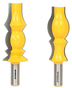 Yonico 16249 - Juego de brocas de moldeo reversibles para corona (vástago de 1/2 pulgada)