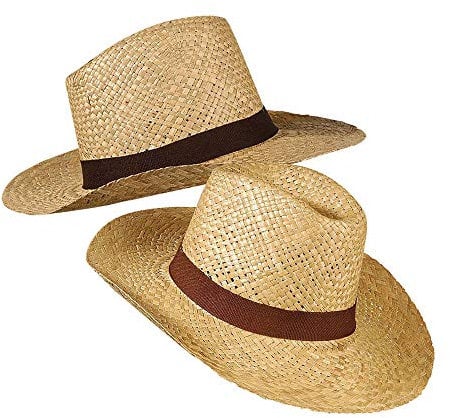 W WIDMANN MILANO Party Fashion 2975T - Strohhut Safari, Sommerhut Herren, Damen, Faschingskostüme, Zubehör, Sommer, Beach Party, Farmer