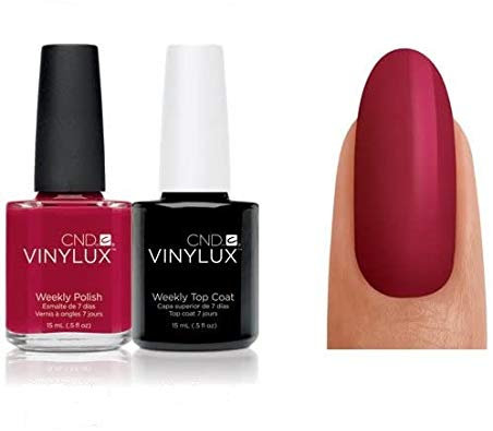 CND Creative VINYLUX DUO - TOP COAT + WILDFIRE - Weekly Polish - 2 X 15ml