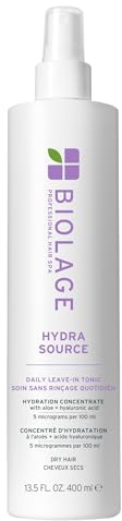 Biolage Hydra Source Daily Leave-In Tonic - Moisturizes & Detangles, Blowout Primer, Heat Protectant & Detangler, For Dry Hair, 13.5 Fl Oz