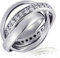 Goldmaid, Silber 925 Damen-Ring 3 in 1 Kanalfassung, Größe 58, Me R643S58 Schmuck