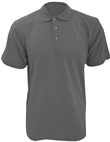 Kustom Kit Workwear Mens Short Sleeve Polo Shirt (2XL) (Graphite)