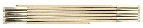 Hedue® Stadia pieghevole in legno 3 m - Metro pieghevole in legno con graduazione E sul fronte e scala in mm sul retro