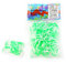 Rainbow Loom Haargummis, zweifarbig, Grün/Weiß