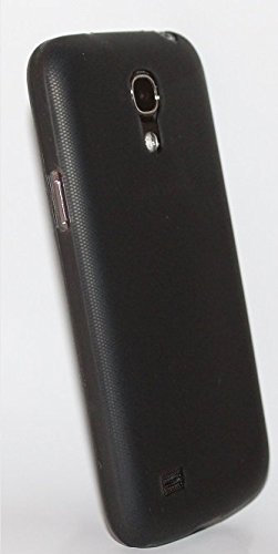 itronik® 0,35mm Ultra Slim Flacher Bumper - die dünnste Flexible Schutzhülle für Samsung Galaxy S4 Mini i9195 - Bumpers Case Hülle Schale Schutz Tasche - schwarz transparent