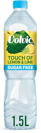 Volvic Touch of Fruit Sugar Free Lemon & Lime Natural Flavoured Water, 1.5L