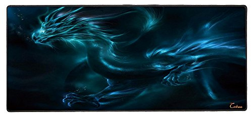 Cmhoo XXL Professional Large Mouse Pad & Computer Game Mouse Mat (35.4x15.7x0.1IN, Dragon)