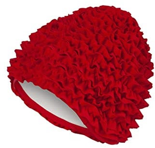 Fashy, Cuffia da Bagno Donna con Ruches, Rosso (Rot), Taglia Unica