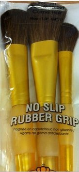 CAMEL HAIR 3 BRUSH SET, CRAFT BRUSHES (MOP HAIR)