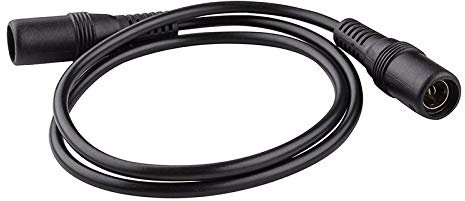 adaptare 93574 Niedervolt Verbindungskabel (DC-Hohlbuchse auf DC-Hohlbuchse), 12V, 5,5x2,5mm, 50 cm, schwarz