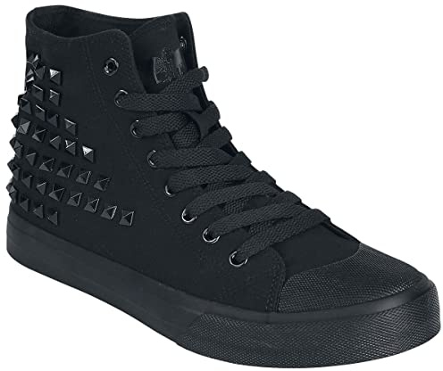 Black Premium by EMP Unisex schwarzer Sneaker mit Nieten EU45