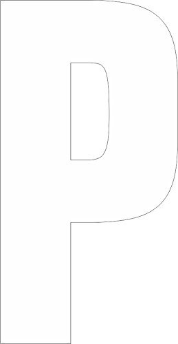 Self Adhesive Vinyl Letters/Numbers 25cm - Ideal for Signs/Wheelie Bins/Vehicles (White P)