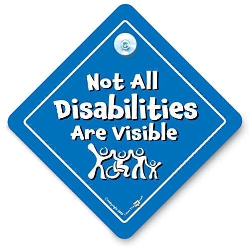 Pas Tout Déficience Are Visible Panneau De Voiture,Handicapé Panneau de voiture,Handicap Panneau de voiture,handicapé Veuillez Laisser Chambre Pour Accès Panneau de voiture,handicapé Chauffeur
