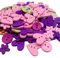 Holzknöpfe 2-Löcher Kinderknöpfe Herz Runde Deko-Knöpfe für Nähen Scrapbooking 40g