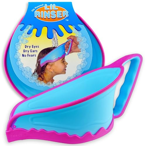 Lil rinser Shampoo-Schutz für kinder, Duschhaube für kleine und große Kinder, schampoo kappe, visier zum tränenfreien Haarewaschen