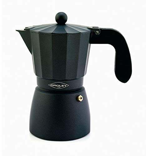 Oroley - Cafetera Italiana Touareg de Aluminio, 9 Tazas