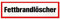 Brandschutzzeichen - Brandschutzschild Fettbrandlöscher Kunststoff
