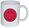 SMILEY Henkelbecher, 35 cl, grapefruit/weiss