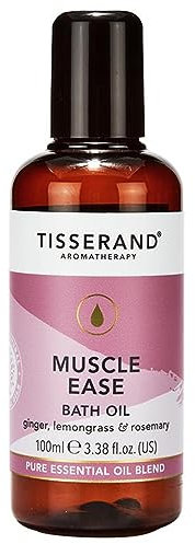 Tisserand Aromatherapy - Muscle Ease Bath Oil - Ginger, Lemongrass, Rosemary - 100% Pure Essential Oil Blend - 100ml