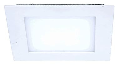 V-TAC 4818 8 W LED Panel Einbauleuchte viereckig - 6000 Kelvin kaltweisses Licht weiss lackierter Rand VT-800 SQ