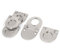 sourcing map Schrank Schublade Flush Mount Pull Ring Griff Knauf silber Ton 5 x de