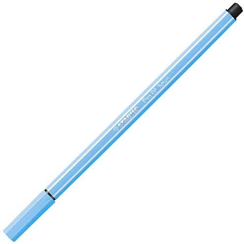Premium Fibre-Tip Pen - STABILO Pen 68 - Pack of 1 - Neon Blue