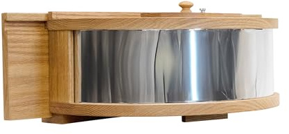 Panoramic in-House Window Bird Feeder with One-Way Mirrored Panel | Easy Fill & Clean from Inside | Plantation Grown Mahogany | Fits 26–36” Windows | Watch Birds Up Close Without Disturbing
