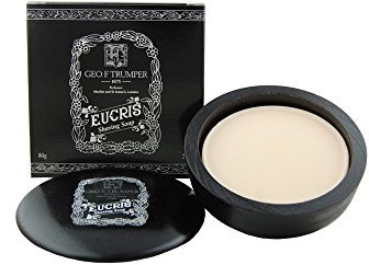 Geo F. Trumper Eucris Geo.F.Trumper Rasierseife aus Holz, 80 g, Schwarz, 80 g