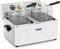 Royal Catering Friggitrice Professionale Friggitrice Elettrica RCEF 08D-EGO (2 x 8 L, 2 x 2.500 Watt, 230 V, Maniglia, Termostato E.G.O.)