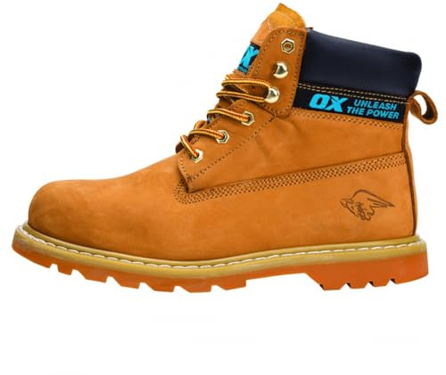 OX Honey Nubuck Safety Boot - Size 6