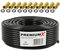 PremiumX Professionale Set Cavi Coassiali da 50m – Satkabel Nero | Rame Puro | Antennenkabel Schermato 4-vie | 10 Connettori F Inclusi - Supporta 8K, 4K UHD & 3D per Sat, Cavo, DVB-T