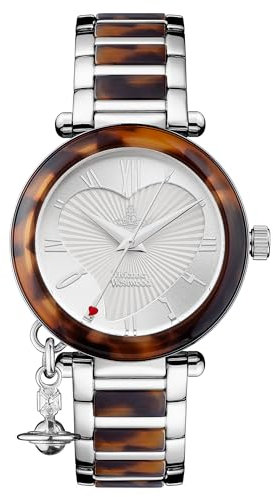 Vivienne Westwood Orb Women's Quartz Watch with Silver Dial Analogue Display and Multicolour Stainless Steel Bracelet VV006SLBR