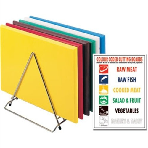 Hygiplas Large High Density Chopping Board Set 12X610X455mm Cutting Kitchen