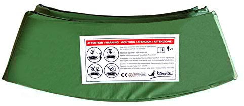 Kangui - Coussin de Protection Vert pour Trampoline Ø 250 cm
